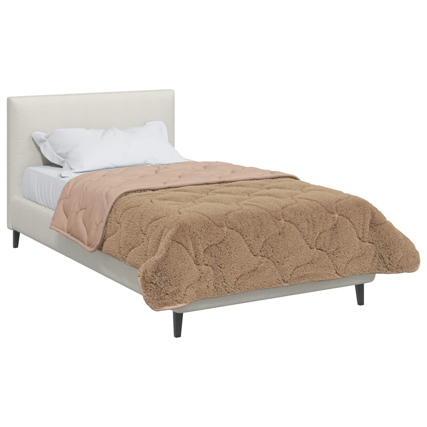vidaXL Χειμερινό Παπλωματοθήκη Ουαντινγκ Taupe 155 x 220 cm