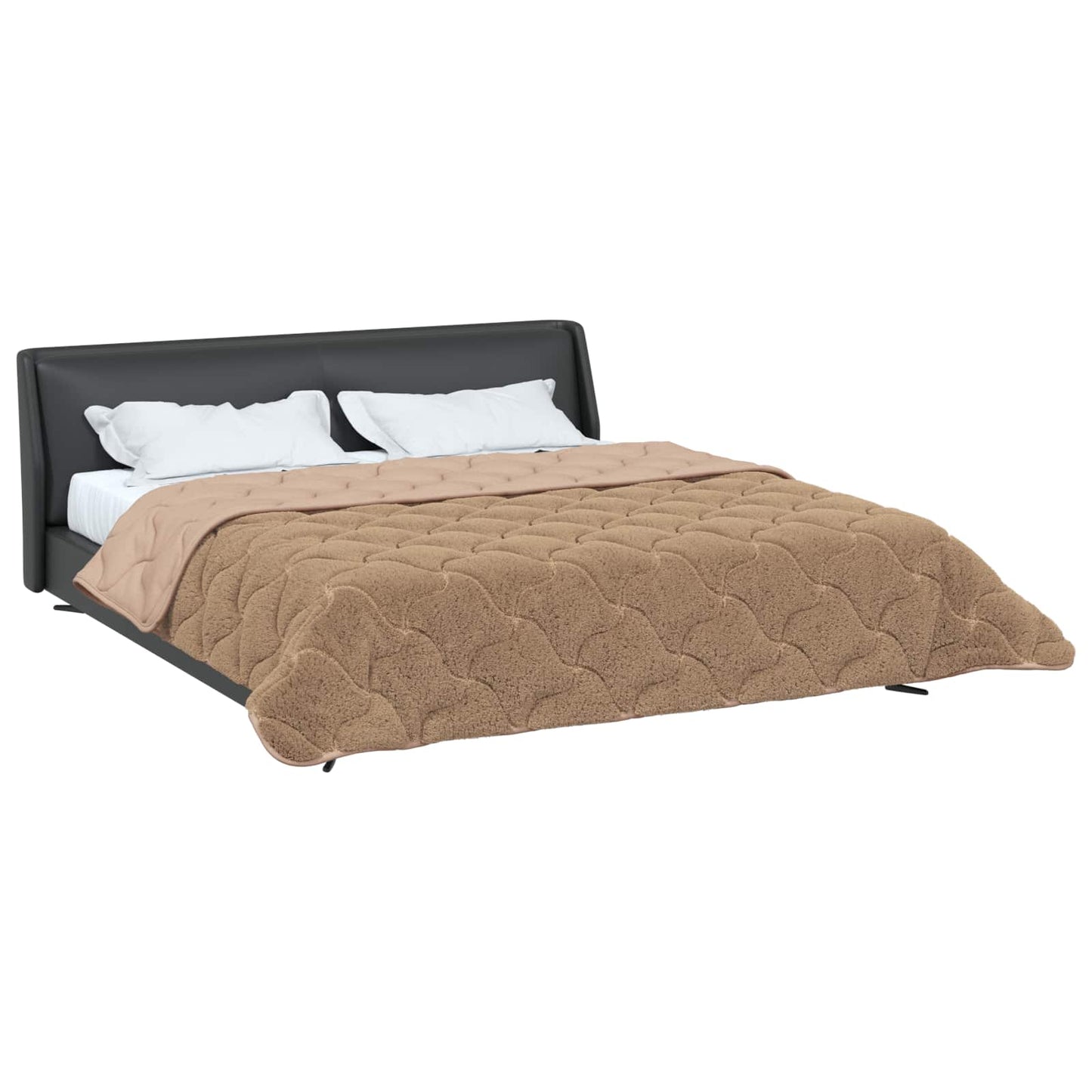 vidaXL Χειμερινό Παπλωματοθήκη Ουαντινγκ Taupe 240 x 260 εκ.