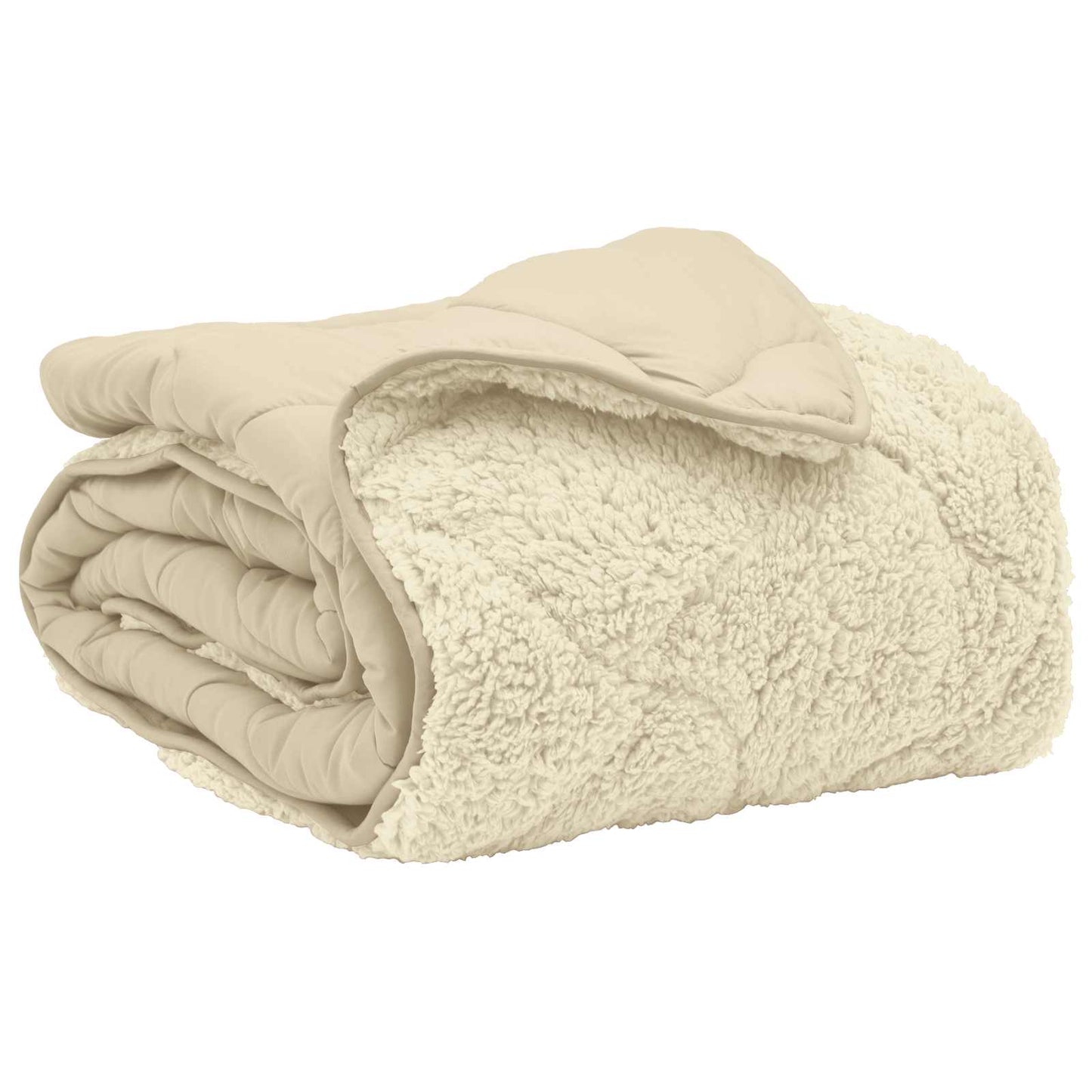 vidaXL Χειμερινό Παπλωματοθήκη Ουαντινγκ Κρεμ 140 x 200 cm