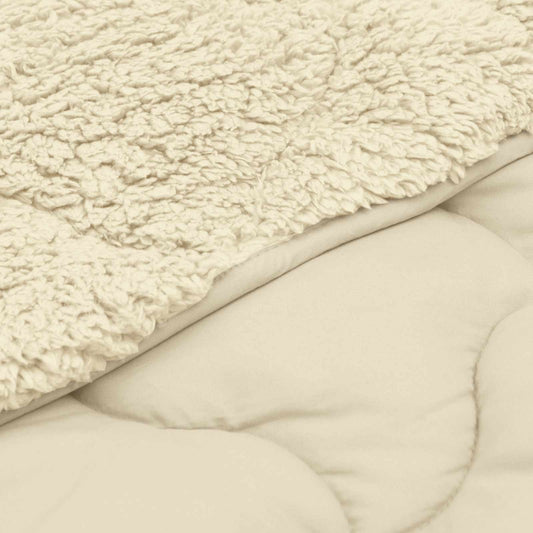 vidaXL Χειμερινό Παπλωματοθήκη 200 x 240 cm Χειμώνας Κρεμ Αναπνεύσιμο