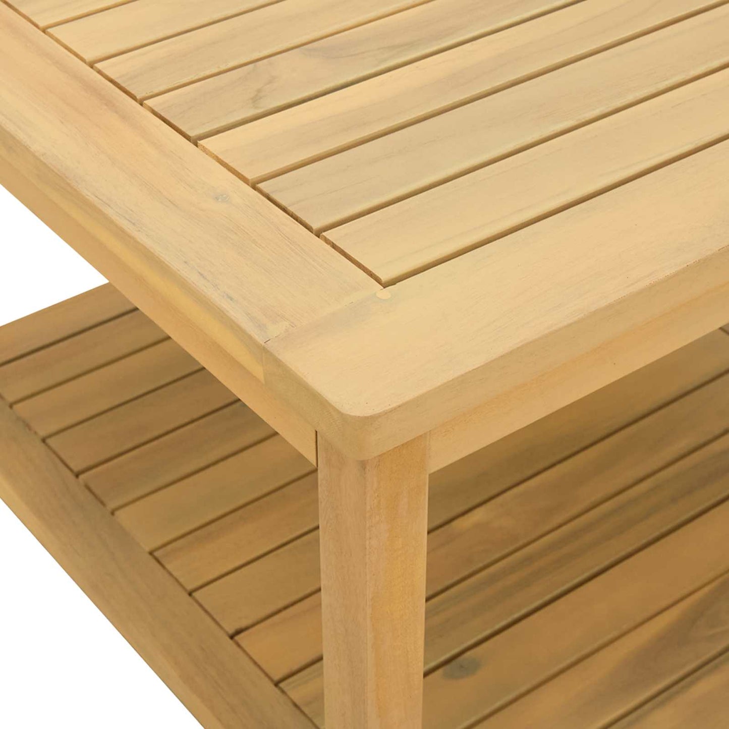 vidaXL Τραπεζάκι Πλευράς Φυσικό Λάδι 45 x 45 x 45 cm