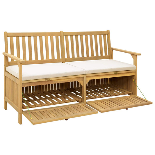 vidaXL Παγκάκι με αποθήκευση 2 -Seater 148 x 63 x 84 εκ. Ορθογώνιος