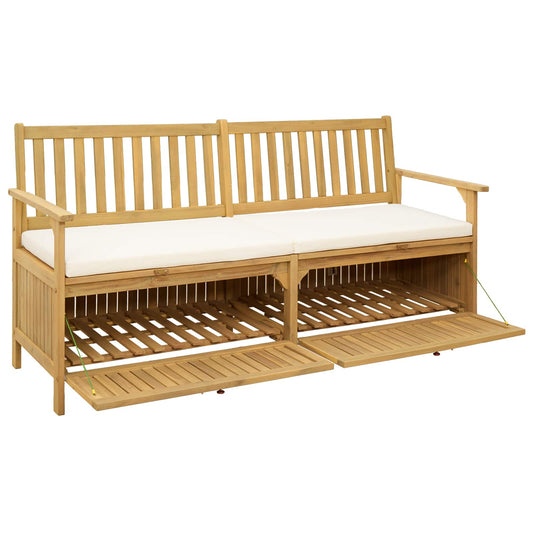 vidaXL Παγκάκι με αποθήκευση 2 -Seater 170 x 63 x 84 cm Ορθογώνιος