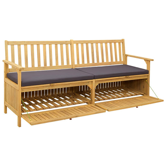 vidaXL Παγκάκι με αποθήκευση 2 -Seater 170 x 63 x 84 cm Ορθογώνιος