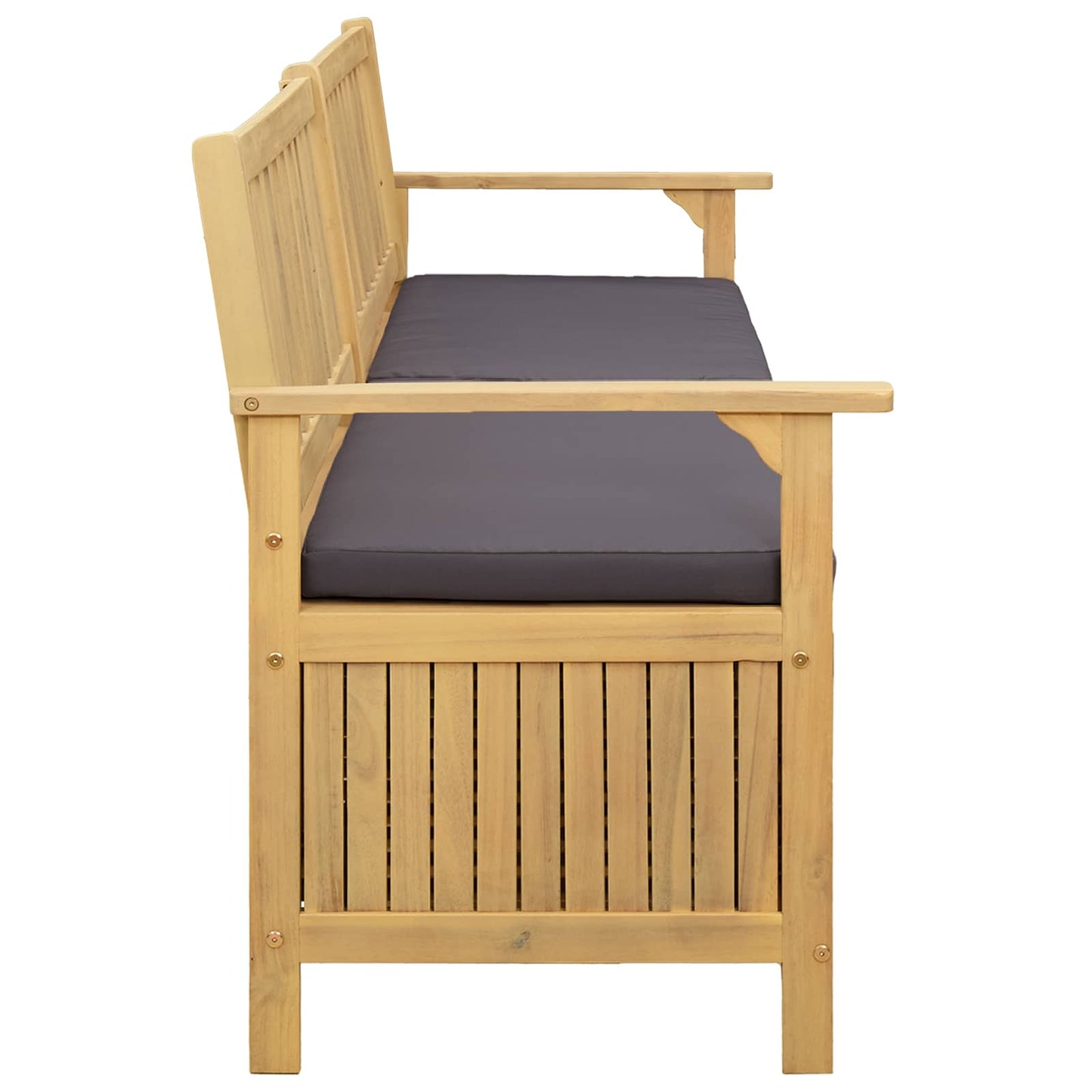 vidaXL Παγκάκι με αποθήκευση 2 -Seater 170 x 63 x 84 cm Ορθογώνιος