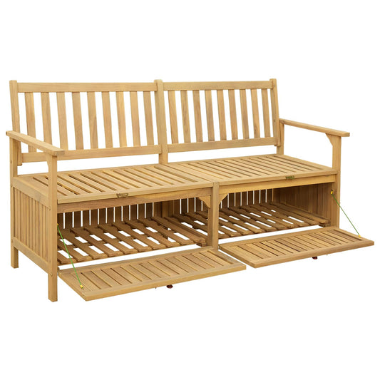 vidaXL Παγκάκι με αποθήκευση 2 -Seater 148 x 63 x 84 εκ. Ορθογώνιος