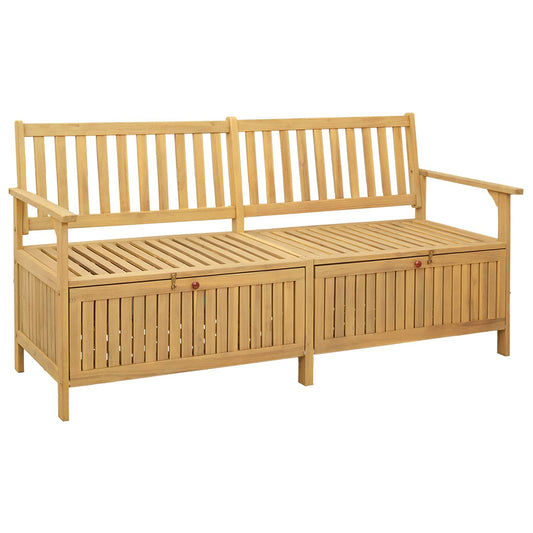 vidaXL Παγκάκι με αποθήκευση 2 -Seater 170 x 63 x 84 cm Σταθερή Ακακία