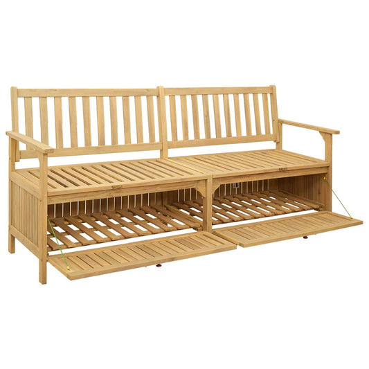 vidaXL Παγκάκι με αποθήκευση 2 -Seater 170 x 63 x 84 cm Σταθερή Ακακία