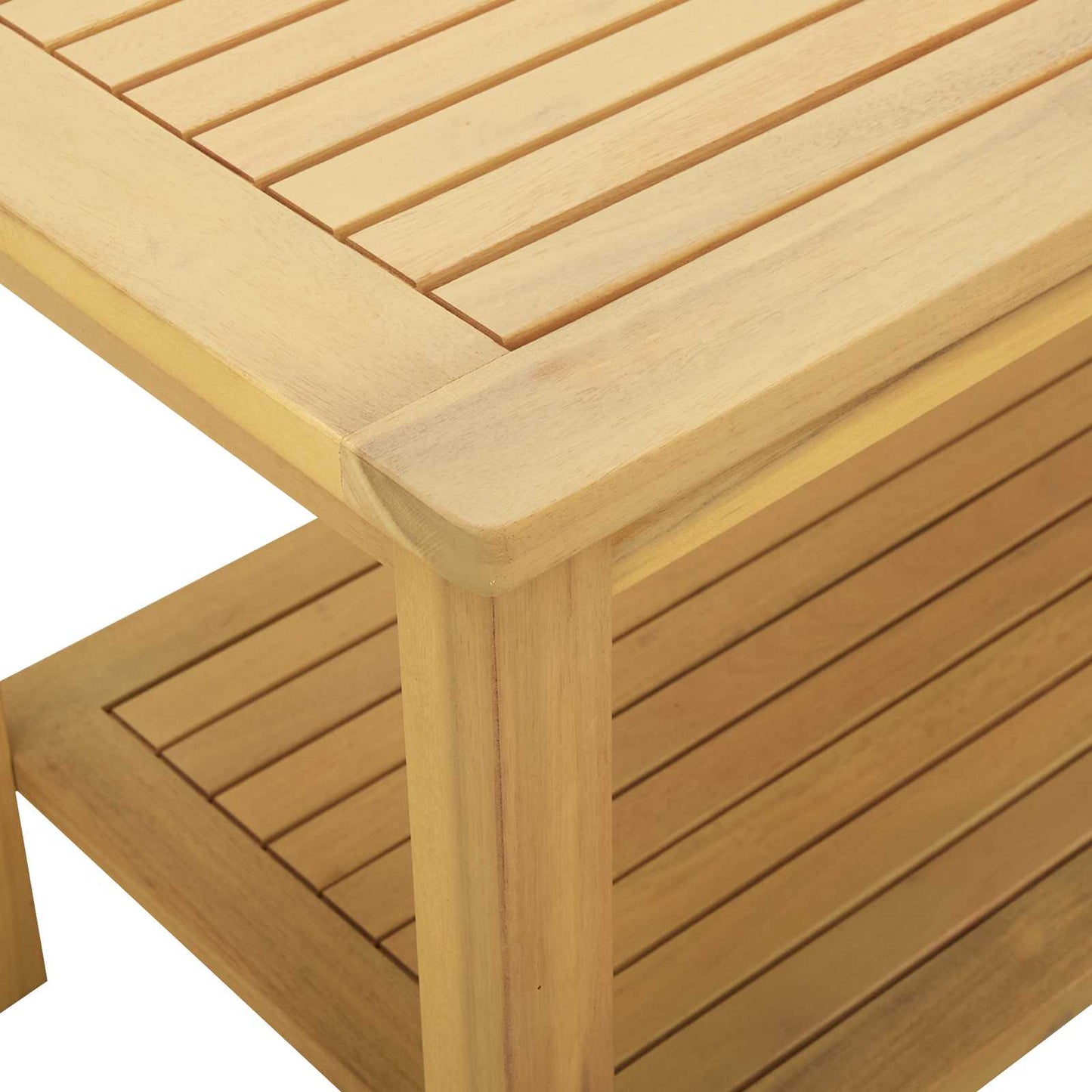 vidaXL Τραπεζάκι Πλευράς Φυσικό Λάδι 110 x 55 x 45 cm