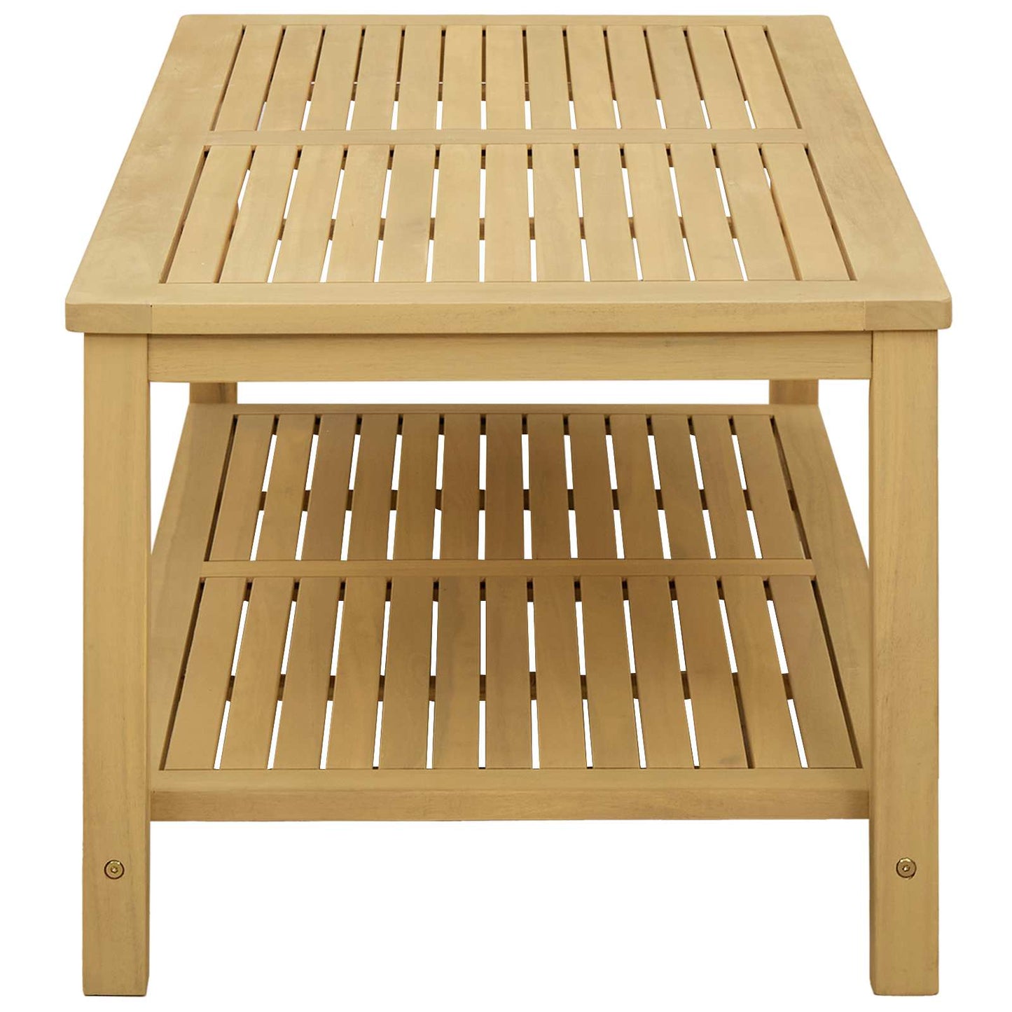 vidaXL Τραπεζάκι Πλευράς Φυσικό Λάδι 110 x 55 x 45 cm