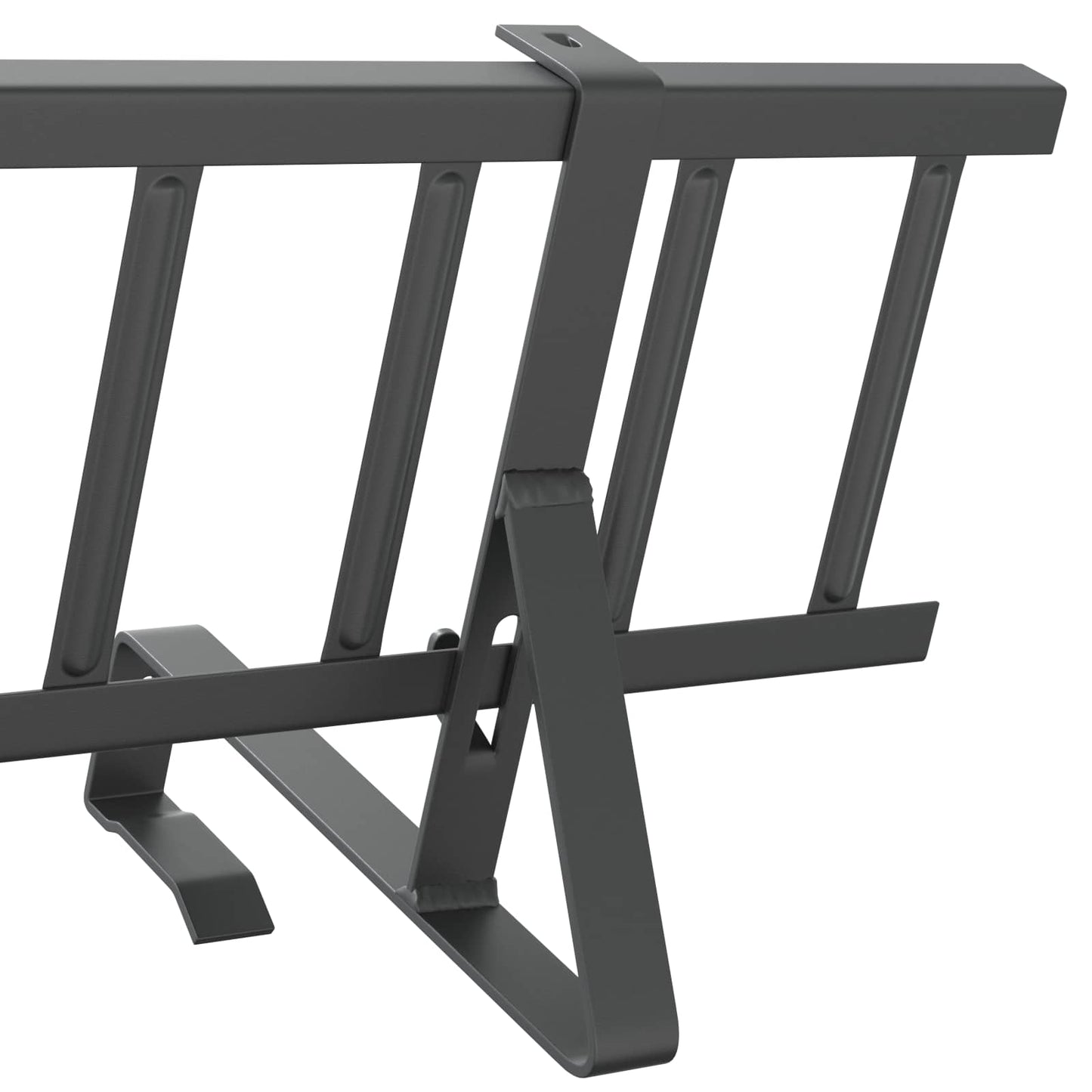 vidaXL Φρουρός χιονιού οροφής Ανθρακί 100 x 29,5 x 34,5 εκ Ατσάλι