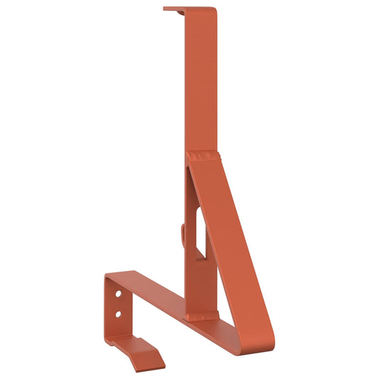 vidaXL Υποστήριξη Φράχτη Χιονιού Κόκκινο 29,5 x 3 x 34,5 εκ Ατσάλι