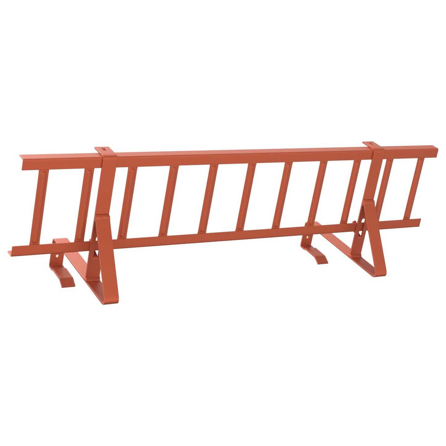 vidaXL Φρουρός χιονιού οροφής Κόκκινο 800 x 29,5 x 34,5 εκ Ατσάλι