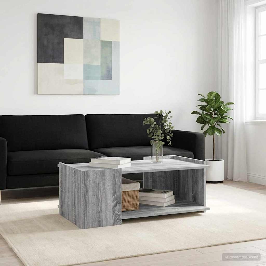 vidaXL Τραπεζάκι σαλονιού Γκρι Sonoma 90 x 50 x 33 εκ.
