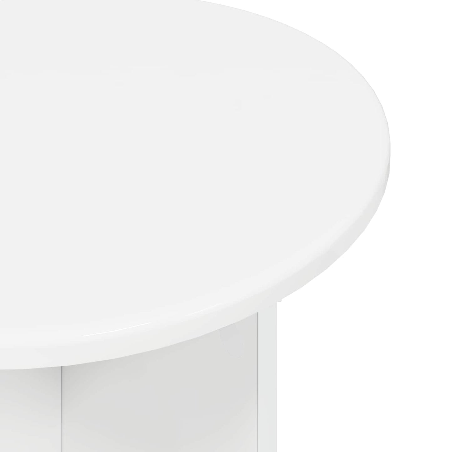 vidaXL Σετ βοηθητικά τραπεζάκια με αποθήκευση 2 pcs Γυαλιστερό Λευκό