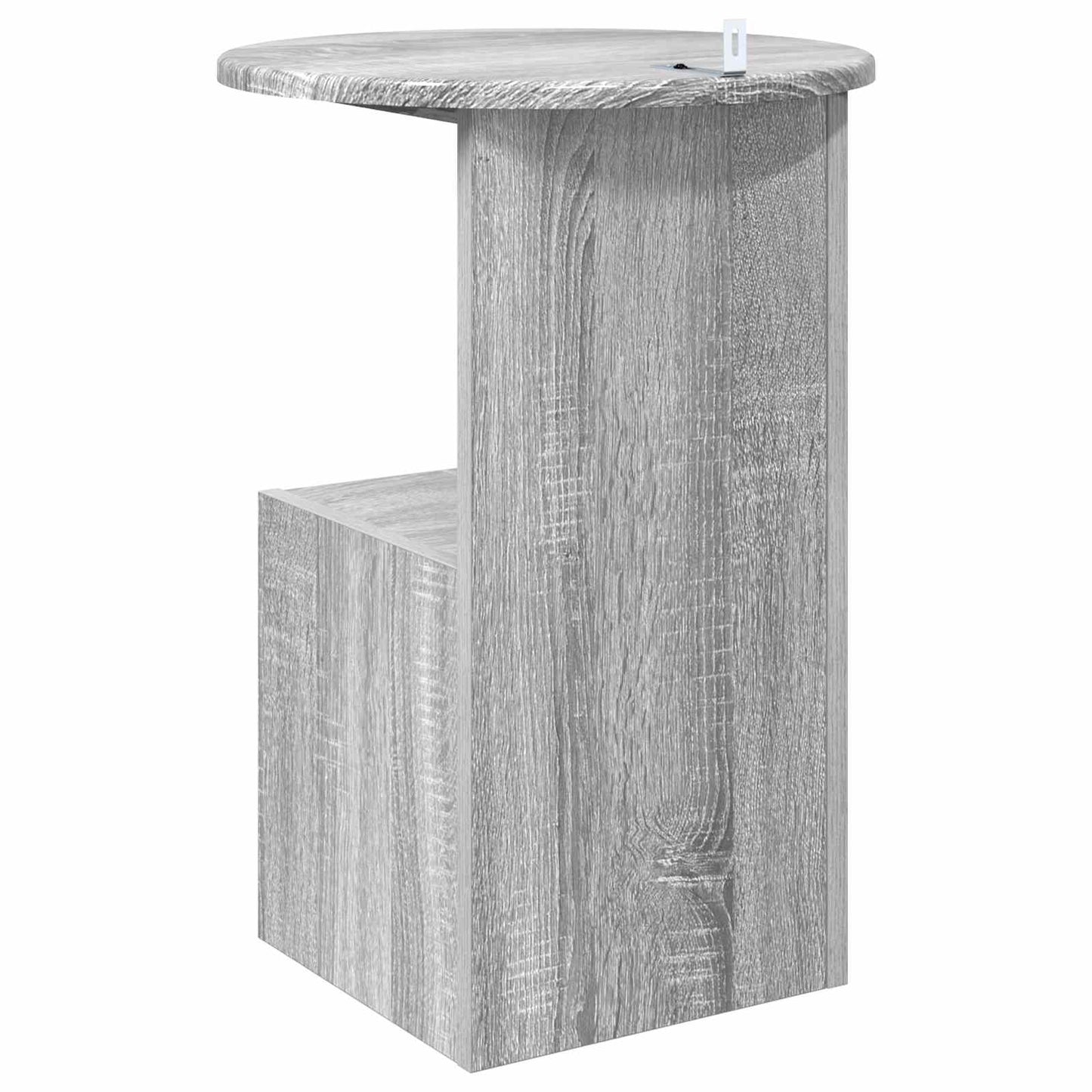 vidaXL Τραπεζάκι Πλευράς Γκρι Sonoma Ø 39,5 x 55 εκ.