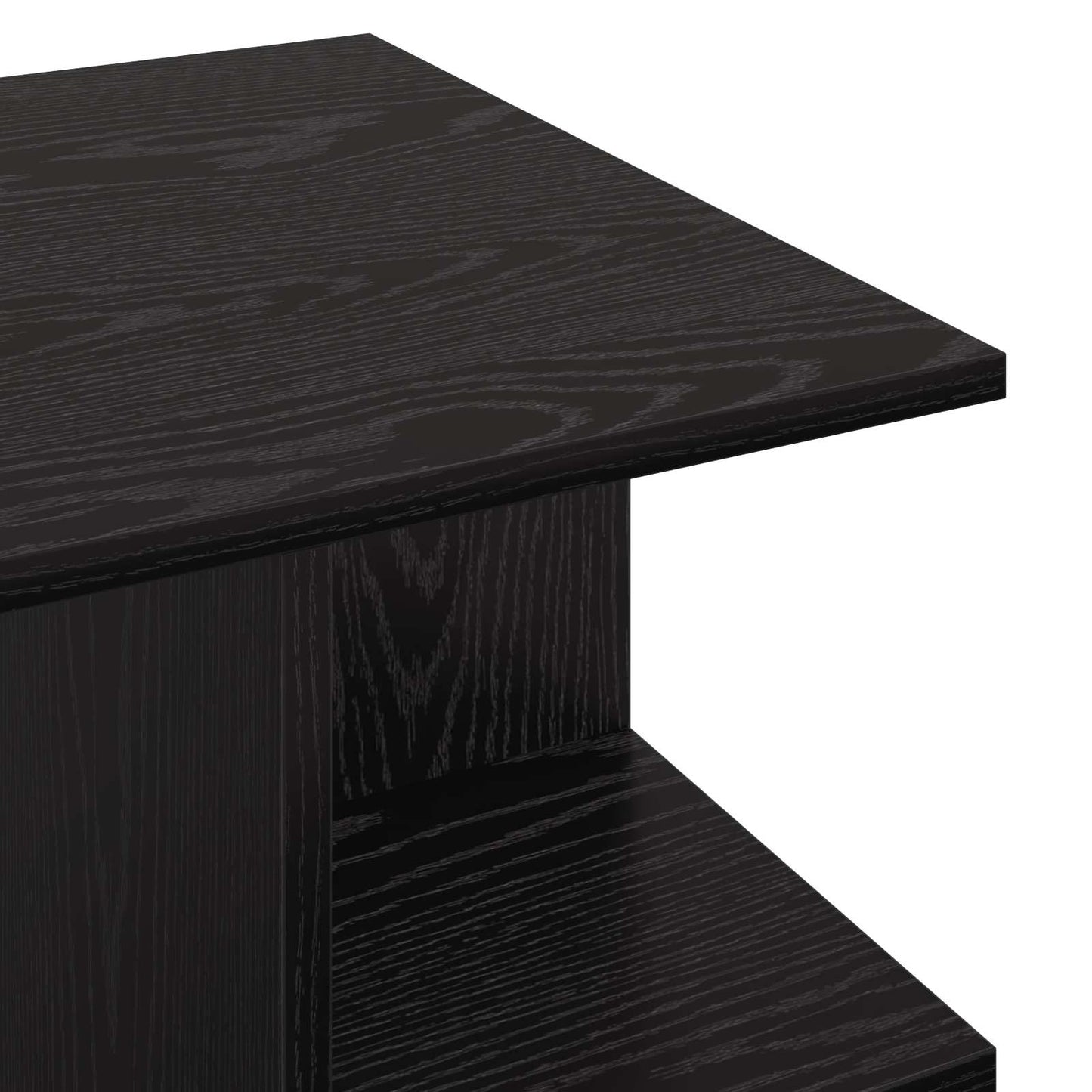 vidaXL Τραπεζάκι σαλονιού Μαύρη Δρυς 87 x 50 x 45 εκ