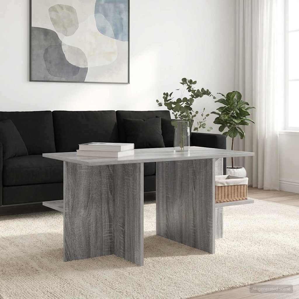 vidaXL Τραπεζάκι σαλονιού Γκρι Sonoma 87 x 50 x 45 εκ