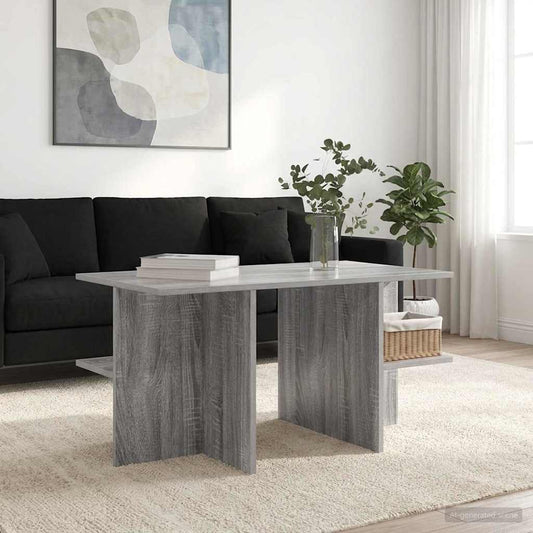 vidaXL Τραπεζάκι σαλονιού Γκρι Sonoma 87 x 50 x 45 εκ