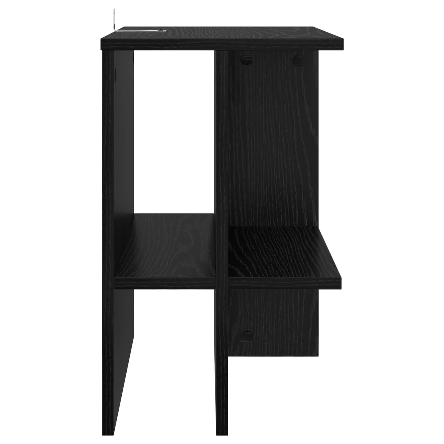 vidaXL Τραπεζάκι σαλονιού 2 pcs Μαύρη Δρυς 40 x 30 x 49 εκ.