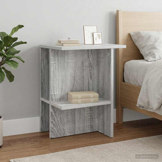 vidaXL Τραπεζάκι σαλονιού Γκρι Sonoma 40 x 30 x 49 εκ.