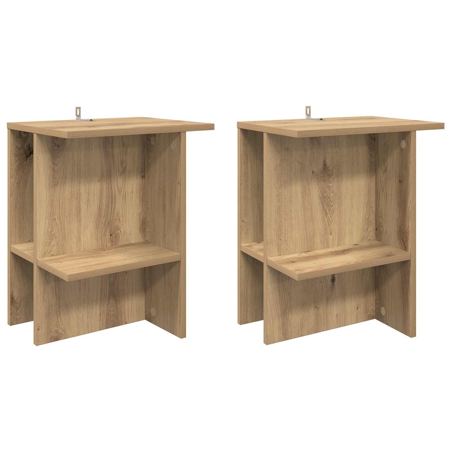 vidaXL Τραπεζάκι σαλονιού 2 pcs Artisan Δρυς 40 x 30 x 49 εκ.