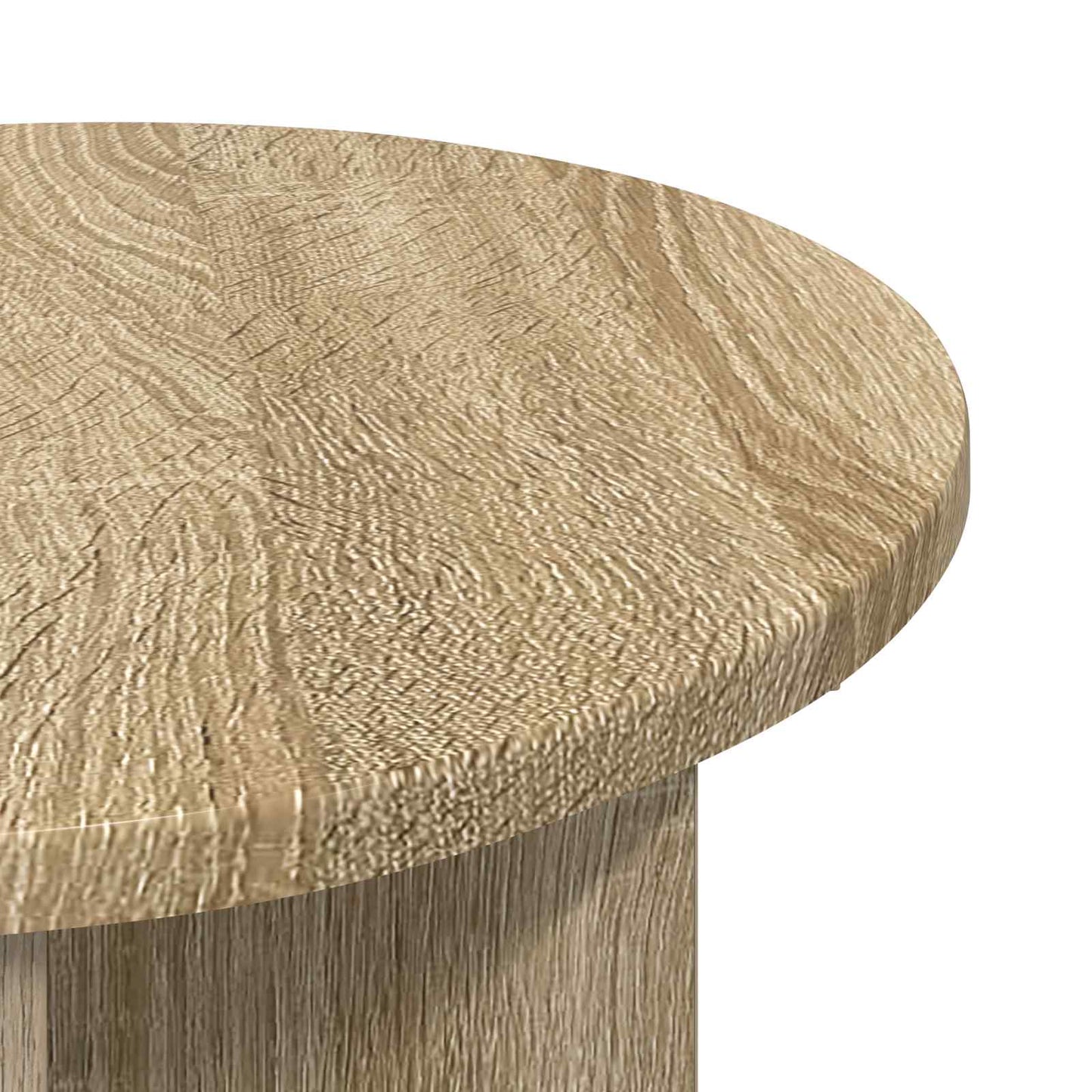 vidaXL Τραπεζάκι Πλευράς Sonoma Δρυς Ø 39 x 38 εκ Επεξεργασμένο Ξύλο