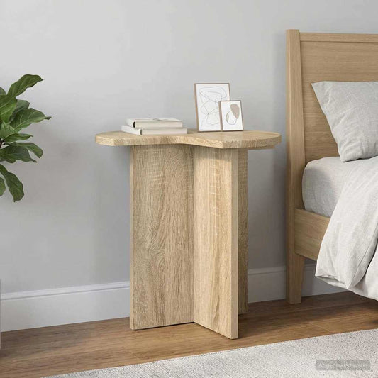 vidaXL Τραπεζάκι Πλευράς Sonoma Δρυς Ø 39 x 38 εκ Επεξεργασμένο Ξύλο