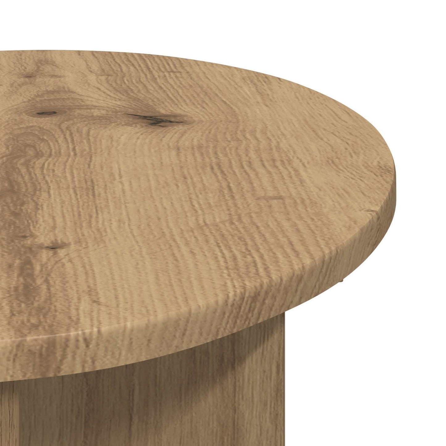 vidaXL Τραπεζάκι Πλευράς με αποθήκευση 2 pcs Artisan Δρυς Ø 39 x 38 εκ