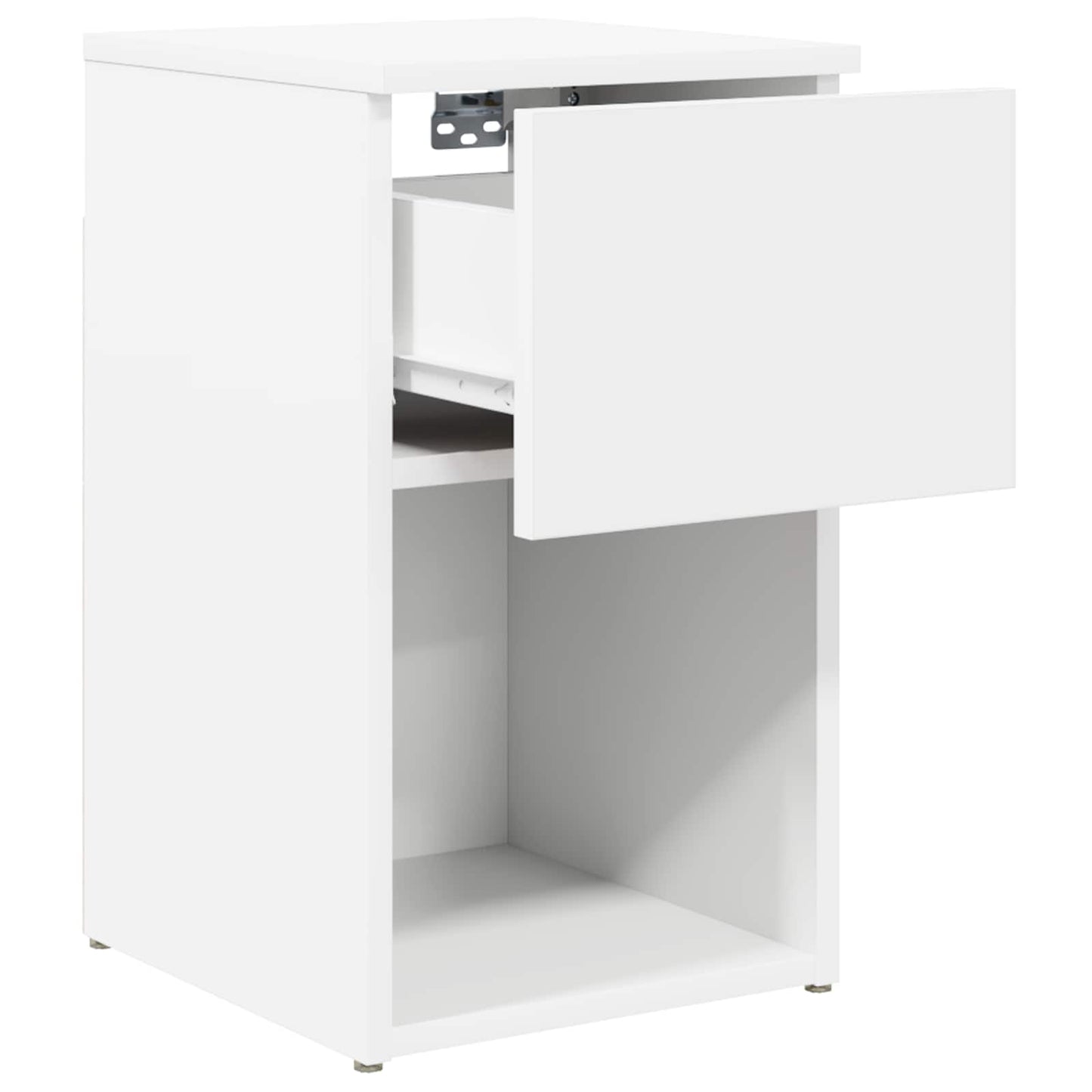 vidaXL Ντουλάπι κρεβατιού 2 τμχ. Λευκό 29 x 31,5 x 49 εκ