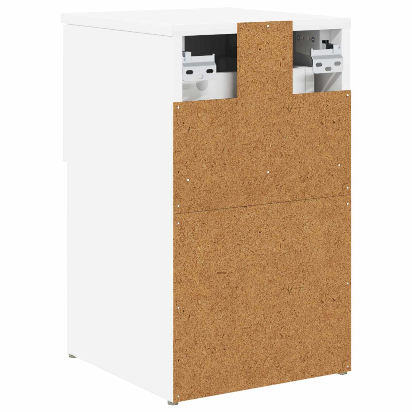 vidaXL Ντουλάπι κρεβατιού 2 τμχ. Λευκό 29 x 31,5 x 49 εκ