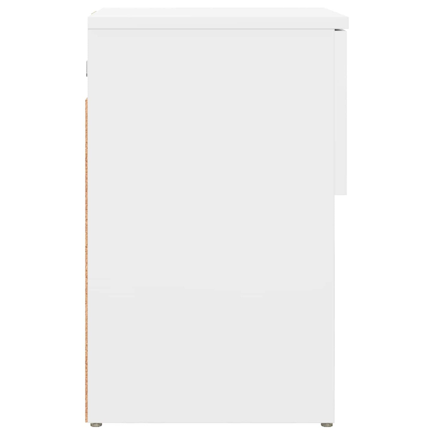 vidaXL Ντουλάπι κρεβατιού 2 τμχ. Λευκό 29 x 31,5 x 49 εκ
