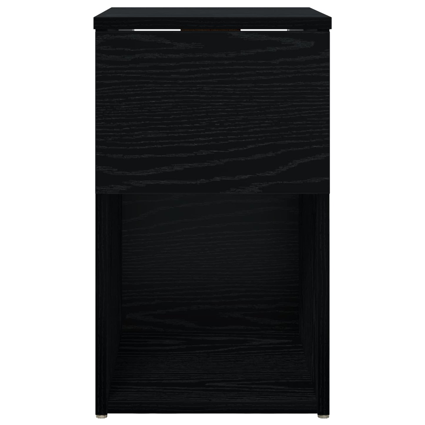 vidaXL Ντουλάπι κρεβατιού 2 τμχ. Μαύρη Δρυς 29 x 31,5 x 49 εκ