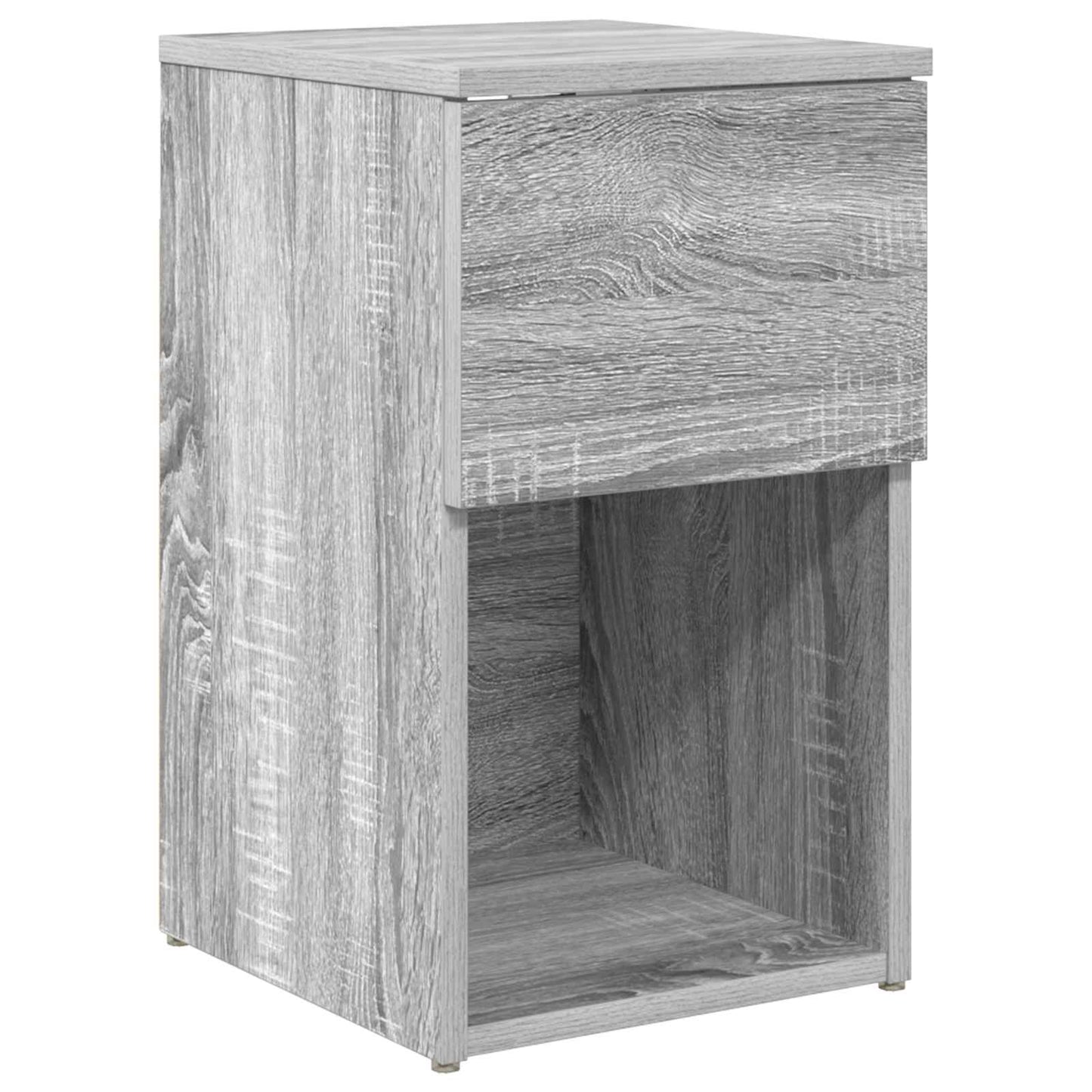 vidaXL Ντουλάπι κρεβατιού Γκρι Sonoma 29 x 31,5 x 49 εκ