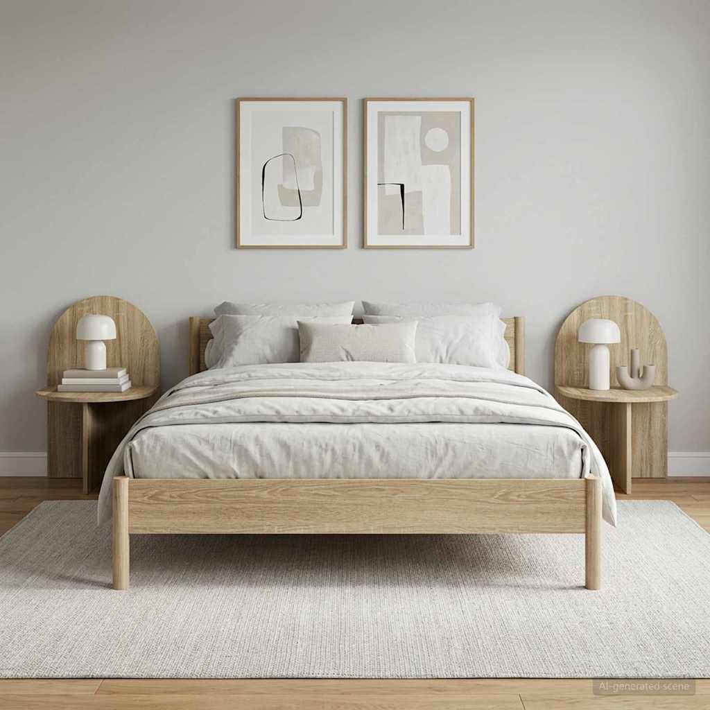 vidaXL Κομοδίνο 2 τμχ. Sonoma Δρυς 48 x 49 x 65 εκ.