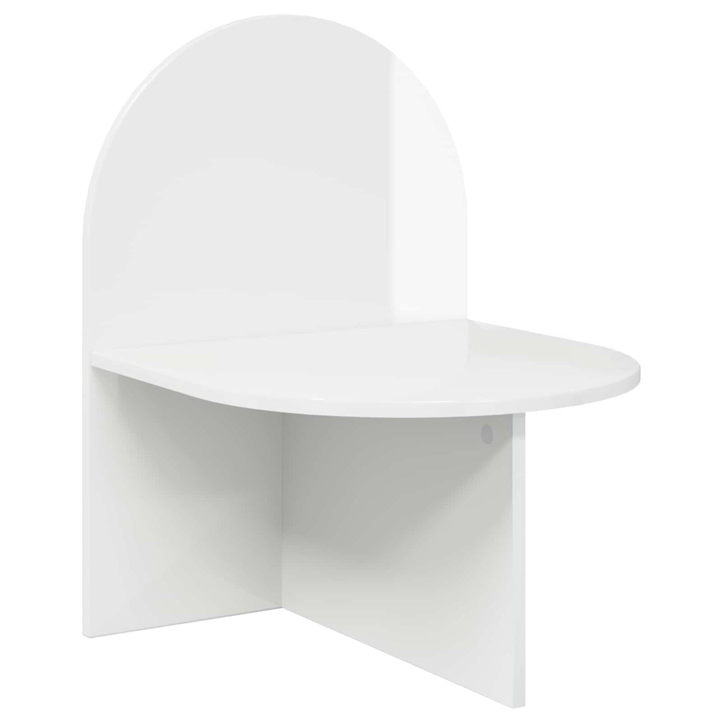 vidaXL Κομοδίνο Γυαλιστερό Λευκό 48 x 49 x 65 εκ.