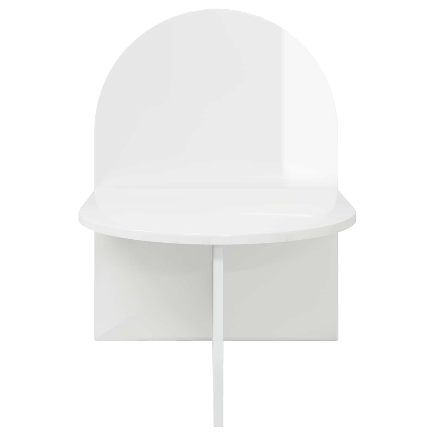 vidaXL Κομοδίνο 2 τμχ. Γυαλιστερό Λευκό 48 x 49 x 65 εκ.