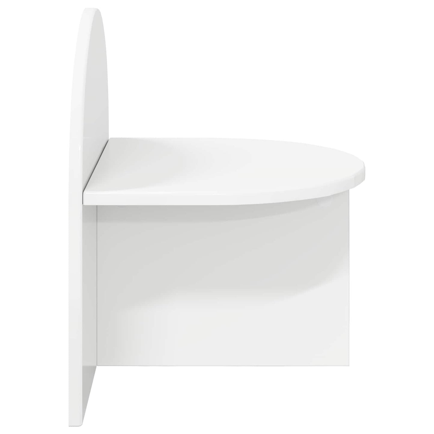 vidaXL Κομοδίνο 2 τμχ. Γυαλιστερό Λευκό 40 x 35,5 x 45,5 εκ.