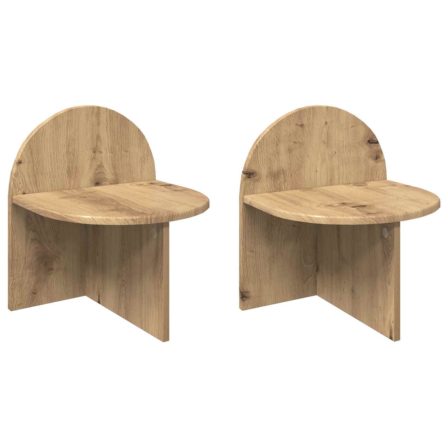 vidaXL Κομοδίνο 2 τμχ. Artisan Δρυς 40 x 35,5 x 45,5 εκ.