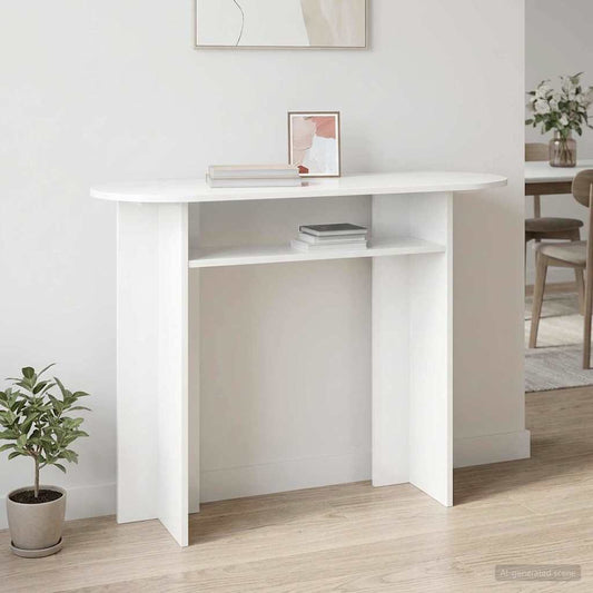vidaXL Τραπέζι κονσόλας Λευκό 100 x 39,5 x 75 εκ Επεξεργασμένο Ξύλο
