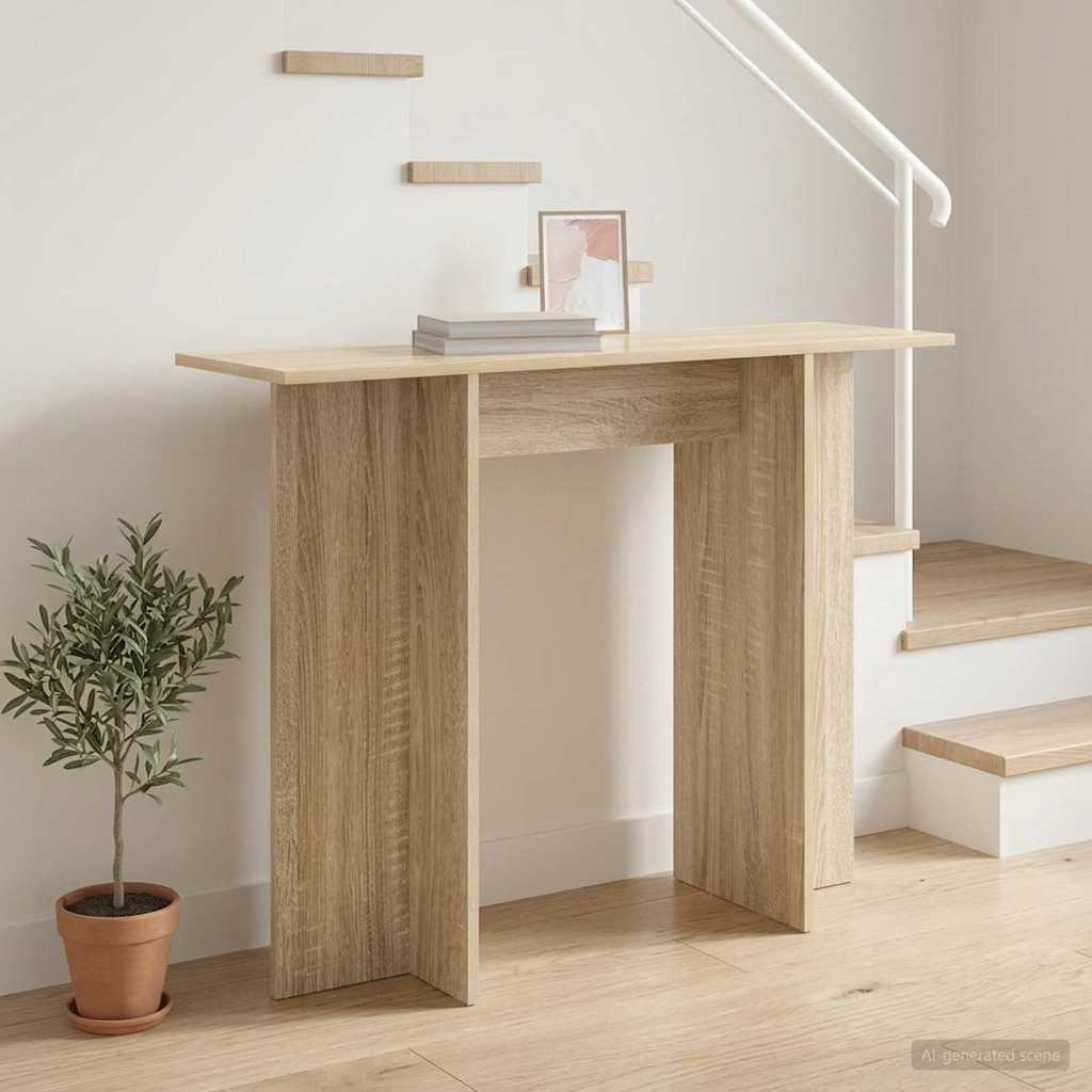 vidaXL Τραπέζι κονσόλας Sonoma Δρυς 100 x 30 x 75 εκ