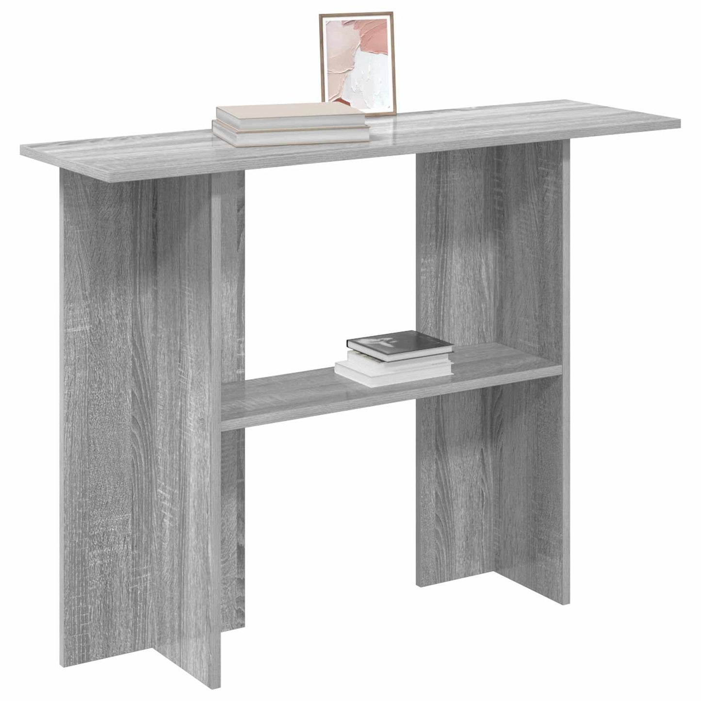 vidaXL Τραπέζι κονσόλας Γκρι Sonoma 100 x 30 x 75 εκ