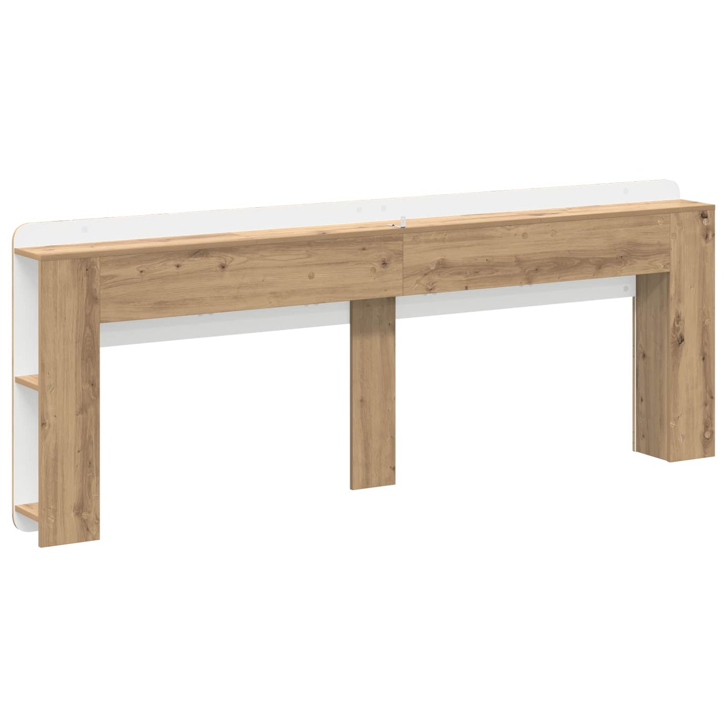 vidaXL Κρεβάτι με Κεφαλάρι Artisan Δρυς 180 cm Επεξεργασμένο Ξύλο