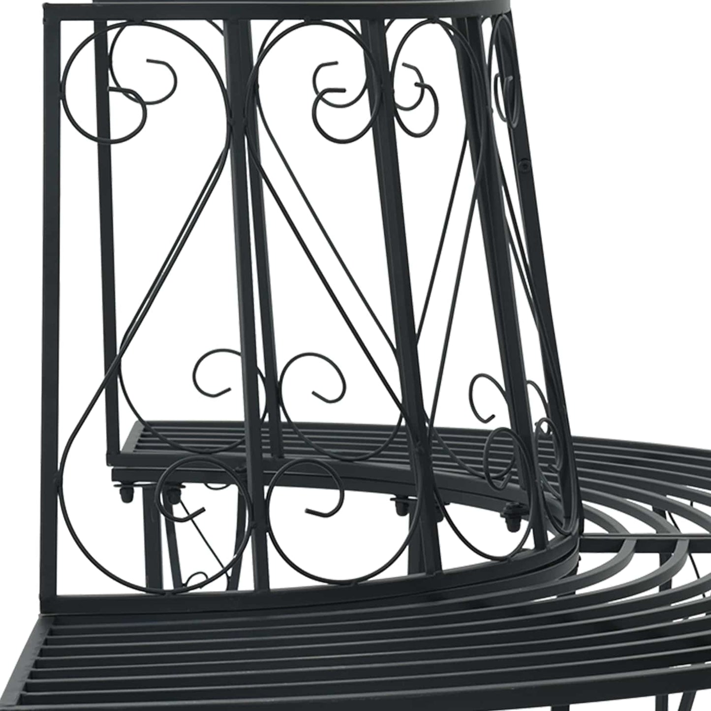 vidaXL Παγκάκι Δέντρου 4-Αριθμός καθισμάτων 160 x 80 x 89 εκ. Ατσάλι