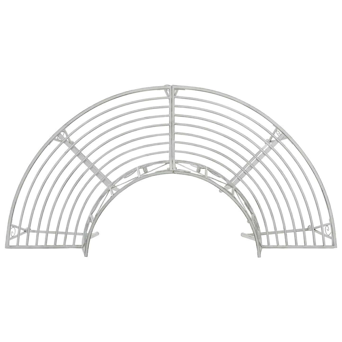 vidaXL Παγκάκι Δέντρου 4-Αριθμός καθισμάτων 160 x 80 x 89 εκ. Ατσάλι