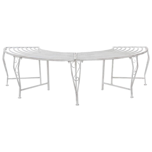 vidaXL Παγκάκι Δέντρου 4-Αριθμός καθισμάτων 160 x 80 x 44 cm Ατσάλι