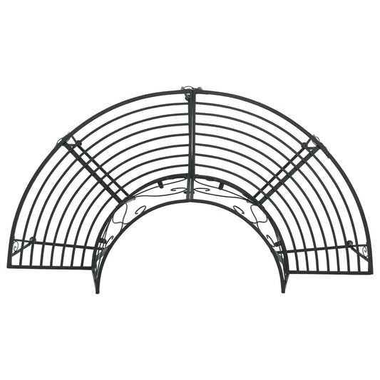 vidaXL Παγκάκι Δέντρου 4-Αριθμός καθισμάτων 160 x 80 x 89 εκ Ατσάλι