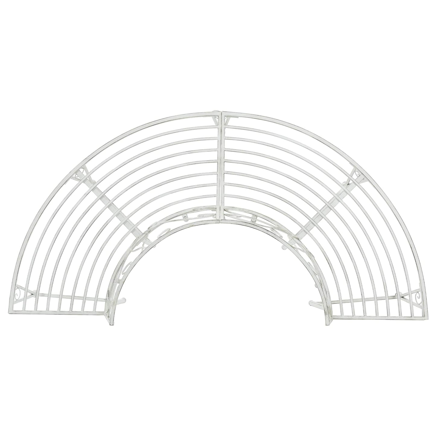 vidaXL Παγκάκι Δέντρου 4-Αριθμός καθισμάτων 160 x 80 x 89 εκ. Ατσάλι