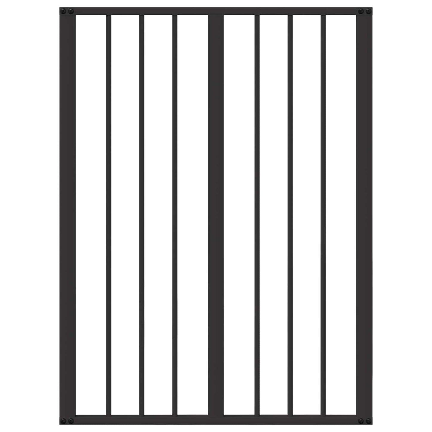 vidaXL Πόρτα Σκύλου 2 τμχ. Μαύρο 60 x 80 cm Επικαλυμμένος Χάλυβας