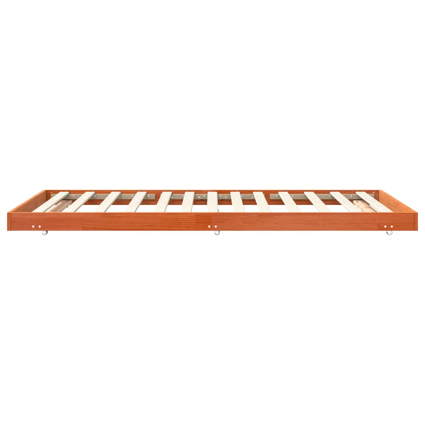 vidaXL Σκελετός Κρεβατιού Κερωτό καφέ 90 x 200 cm Στερεά ξυλεία πεύκου